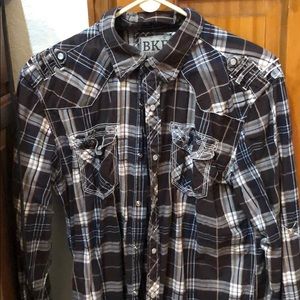 Men’s BKE pearl snap